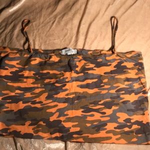 Forever 21 camo print crop top